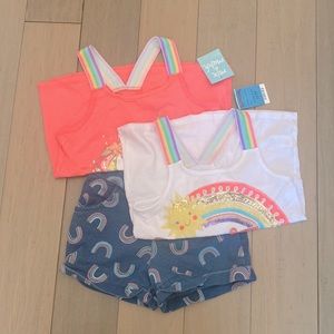 Girls summer shirt’s with short